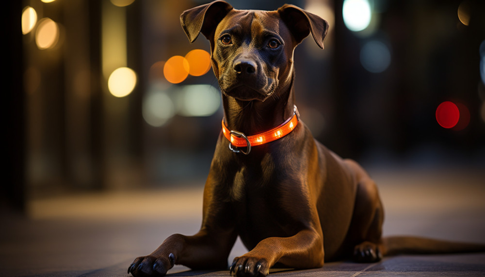Le collier lumineux pour la sécurité de son chien